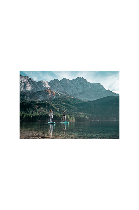 Standup Paddling auf dem legendären Eibsee